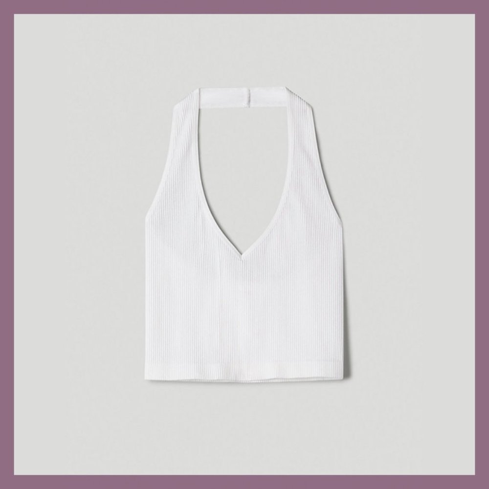 Aritzia Sunday Best Corinne Seamless Halter Top